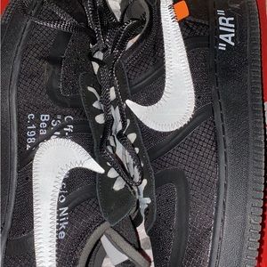 Nike Air Force one off white black